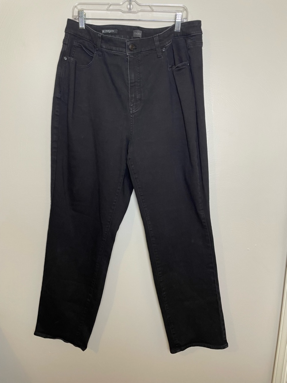 Talbots black straight leg curvy jeans size 18W